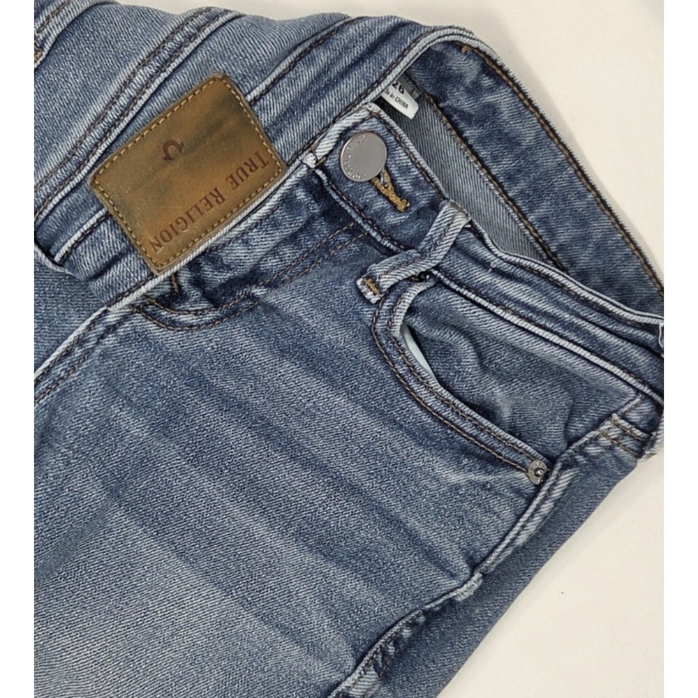 True Religion Halle Mid Rise Super Skinny Women's Size 26x28 Medium Wash‎ Denim